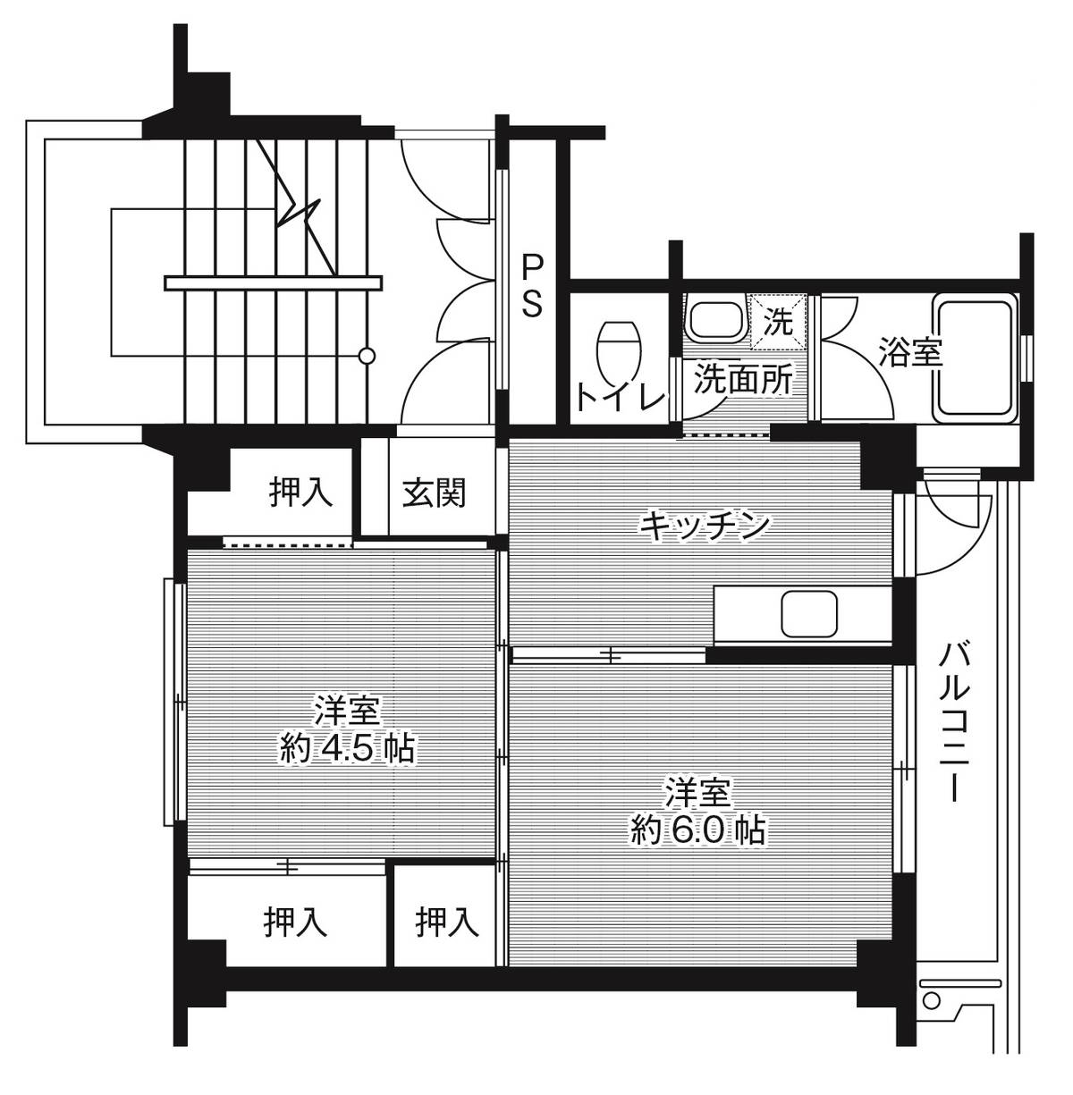 ビレッジハウス稲荷1号棟の画像（6）